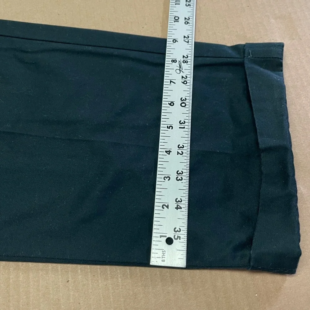Nautica Men's Lot of 2 Chinos Black & Putty 36x30 Pleated & Flat Front Cotton